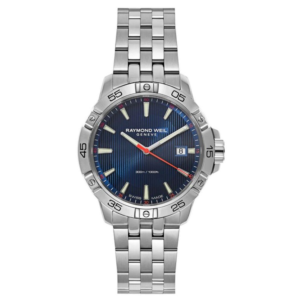 Raymond Weil Men's Tango Blue Dial Watch - 8160-ST2-50001